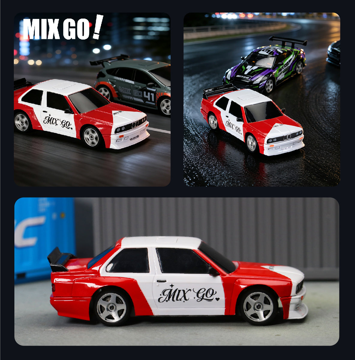 【PRE‑ORDER ITEM】Sniclo MIXGO Geek Version 1/43 4‑WD Drift Full‑Metal RC Car