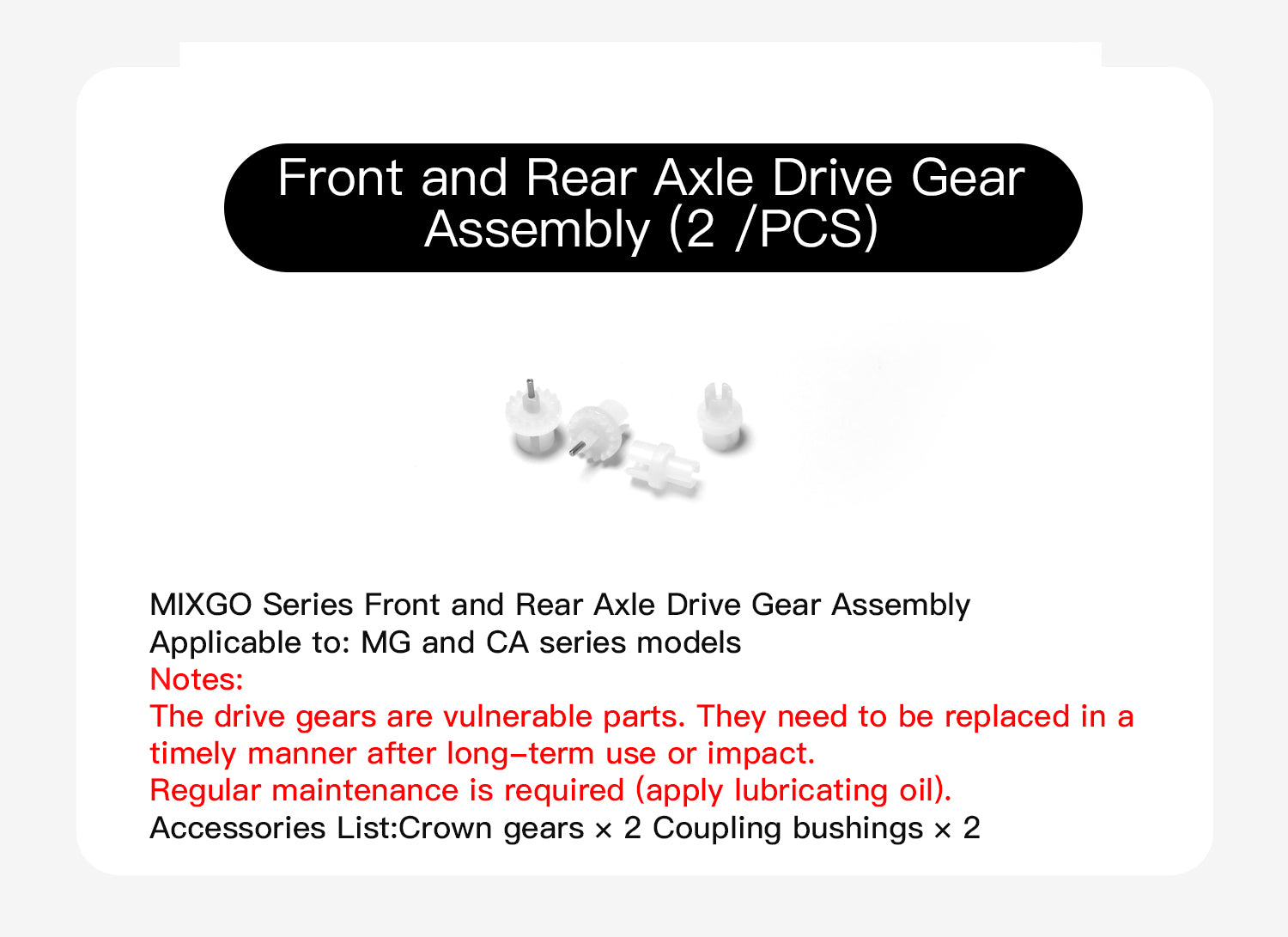 SR MIX GO Metal Accessories